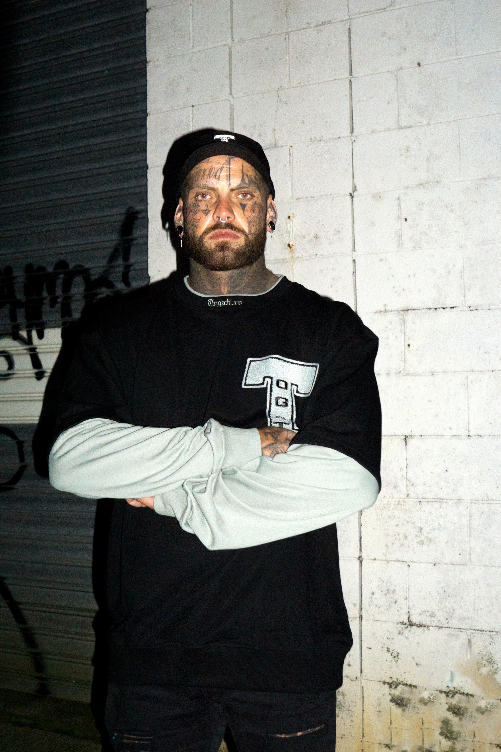 Black & Emerald Gray crewneck